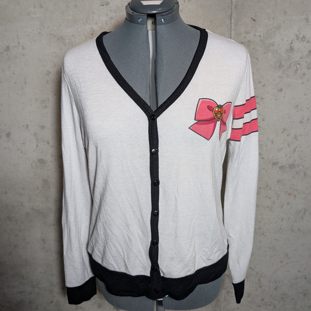 Retired Hot Topic Sailor Moon Women's Size L Button Up Cardigan